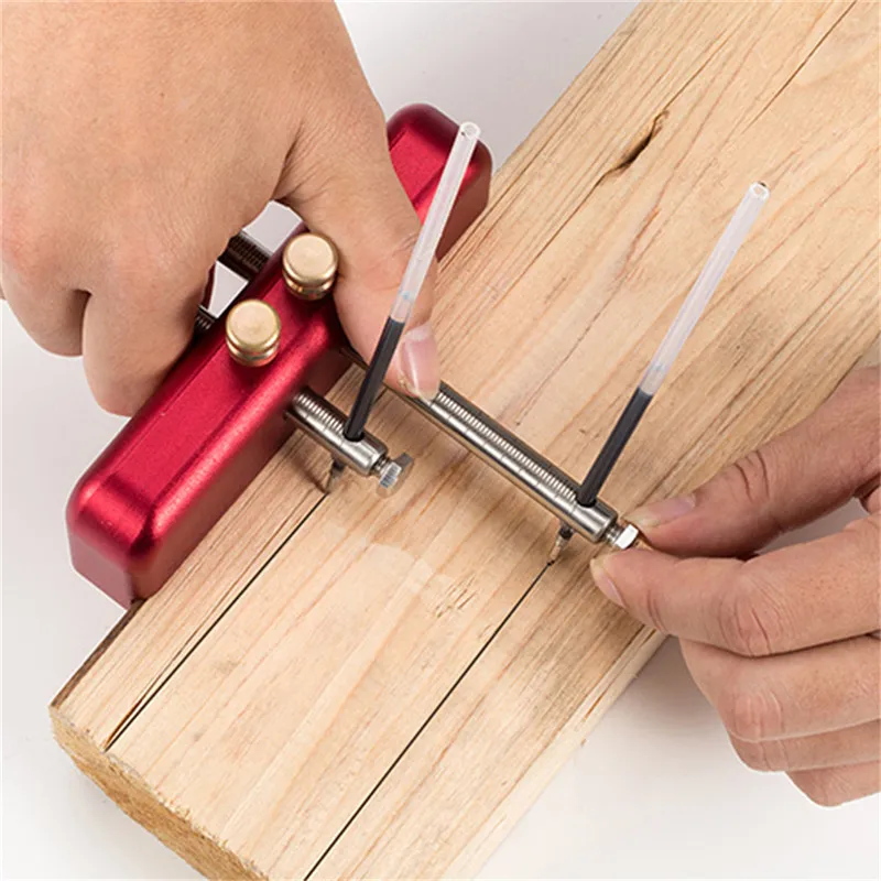 Wholesale Adjustable Aluminum Alloy Woodworking Gauge With DIY Wood Scribing  Keyword Tool From Dejx, $57.47